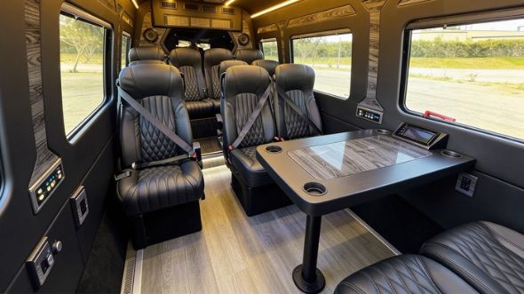 12 passenger sprinter van interior newark