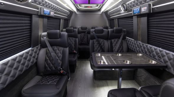 newark 15 passenger sprinter van interior