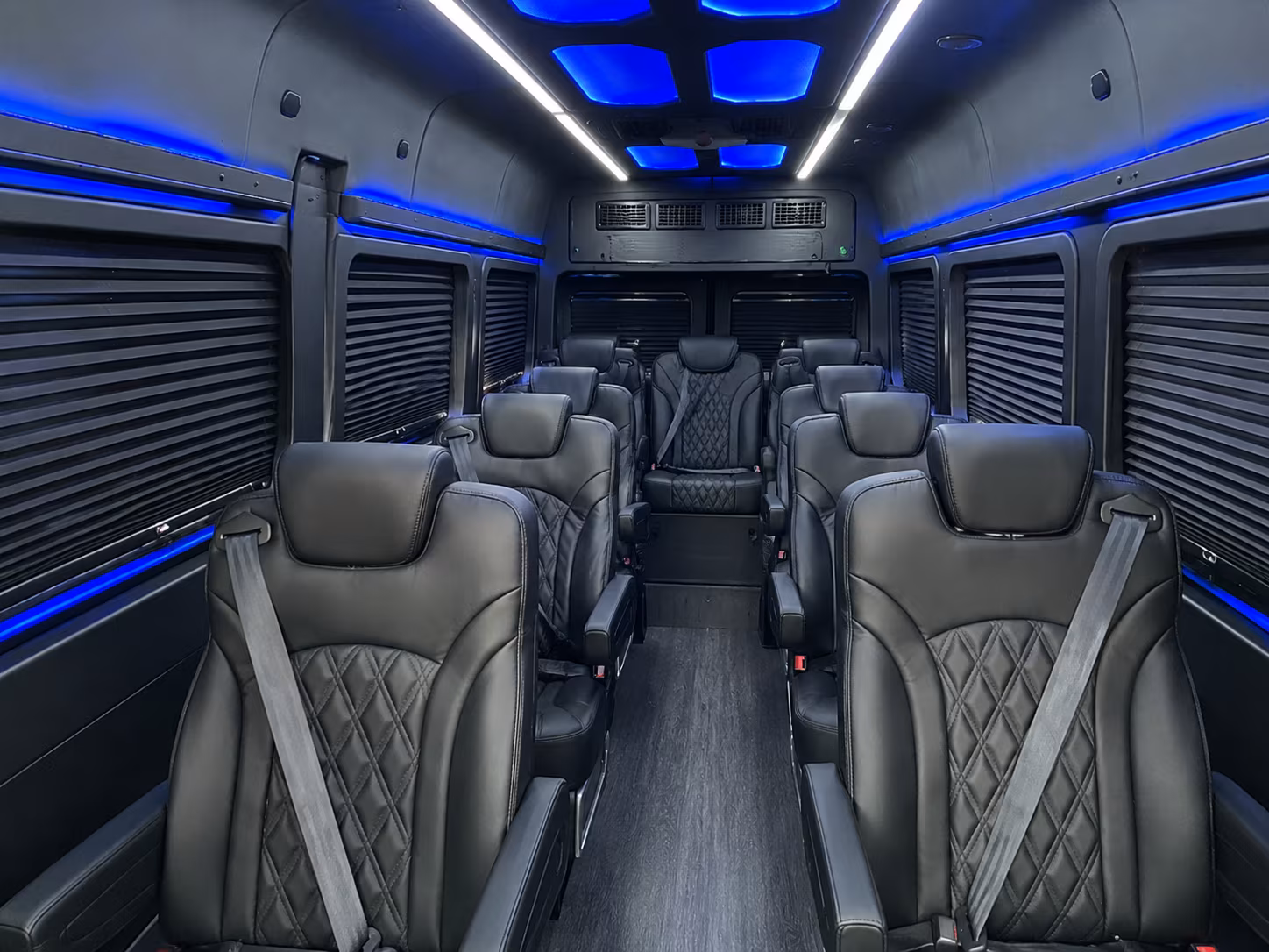 newark 15 passenger sprinter van interior