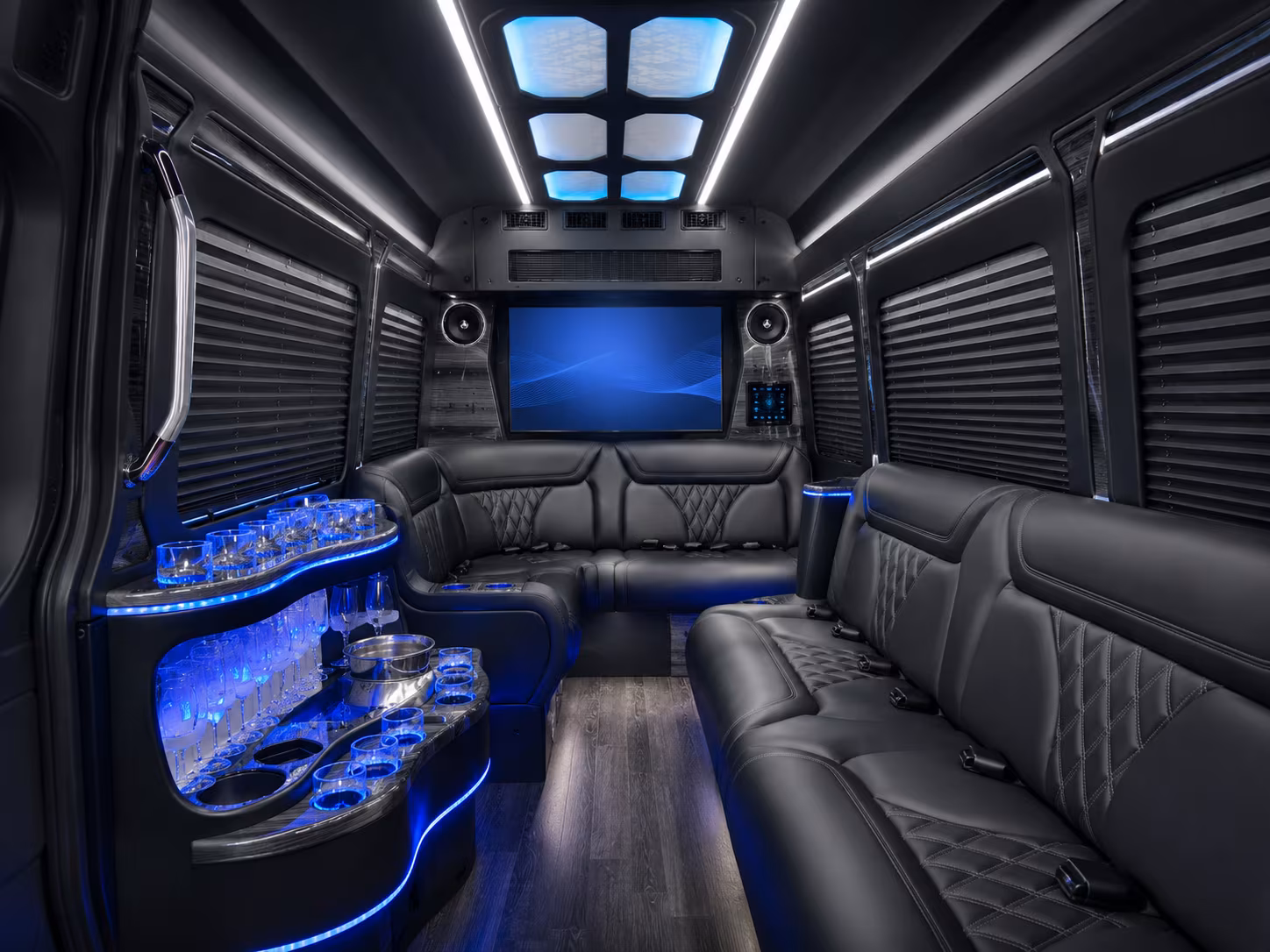 newark sprinter limousine interior