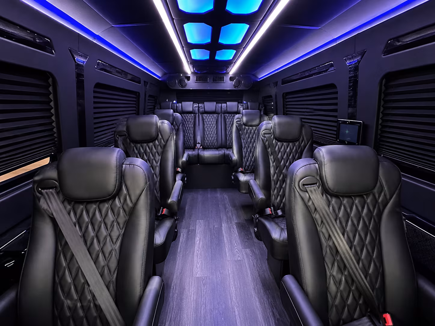 warehouse distribution center and industrial park sprinter van shuttles in newark